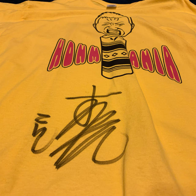本間朋晃選手サイン入り HONMANIA こけしTシャツ