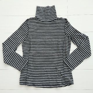 ギャップ(GAP)のGAP タートルネック ボーダー カットソー Ｍ(カットソー(長袖/七分))