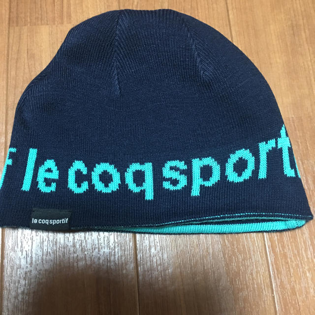 le coq sportif(ルコックスポルティフ)のle coq sportif ゴルフ ニット帽 スポーツ/アウトドアのゴルフ(ウエア)の商品写真