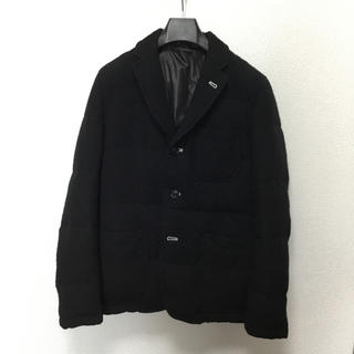 コムデギャルソン(COMME des GARCONS)のほぼ未使用 COMME des GARCONS HOMME 縮絨 ダウン S 黒(ダウンジャケット)