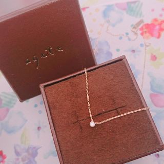 アガット(agete)のagete K10 0.05ct ネックレス(ネックレス)