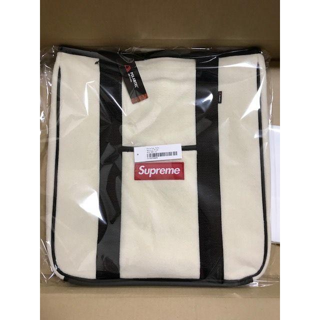 18fw Supreme Polartec Tote Natural