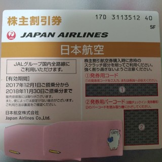 日本航空　優待券(その他)