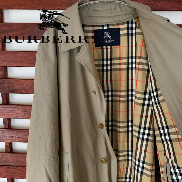 Burberry バーバリー】ステンカラーコート チェック-