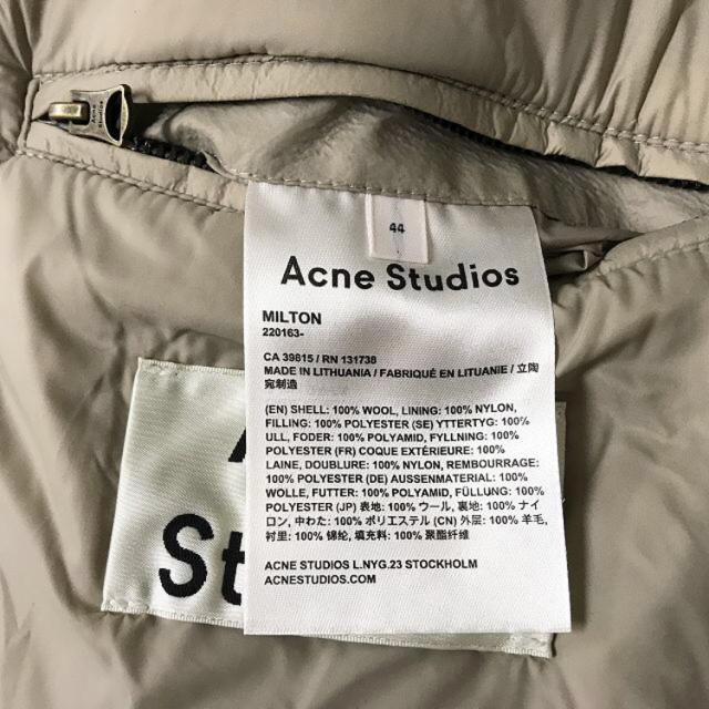 Acne Studios 16AW フード ジャケット ジップ コート - ダッフルコート