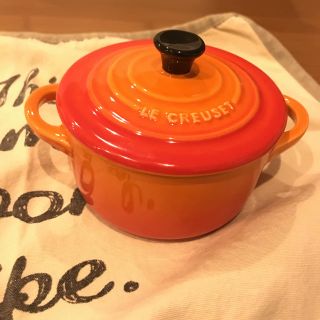 ルクルーゼ(LE CREUSET)のLe Creuset Mini Cocotte オレンジ(食器)