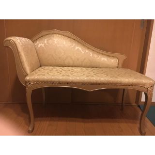 【専用】ロココ調 鋲打 ソファ 2人用 クラシック 猫脚 椅子 木製 美品(二人掛けソファ)