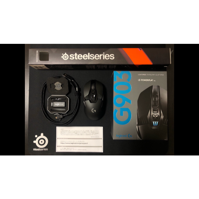 Logicool G903 × SteelSeries マウスパッド 63003