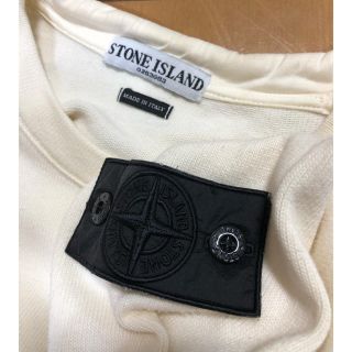 ストーンアイランド(STONE ISLAND)のstone island ソフトタッチホワイトクルーネック(Tシャツ/カットソー(七分/長袖))