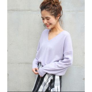 スピックアンドスパン(Spick & Span)のスピックアンドスパン pure cashmere V プルオーバー(ニット/セーター)