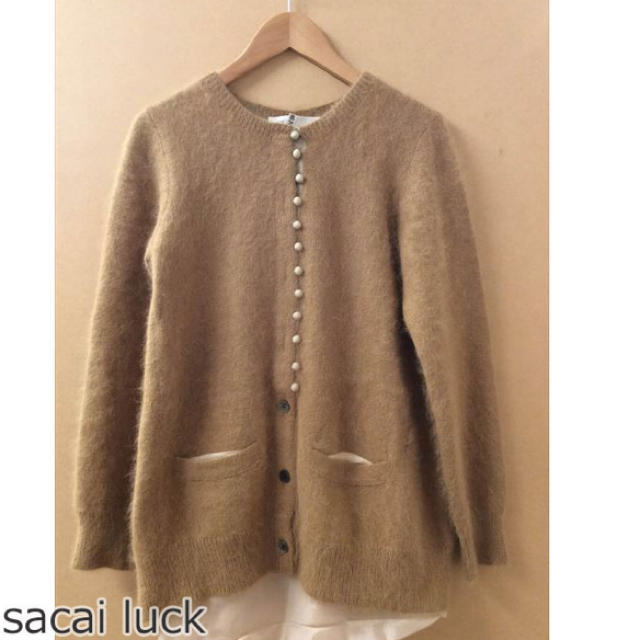 sacai luck(サカイラック)のsacai アンゴラフリルカーディガン レディースのトップス(カーディガン)の商品写真