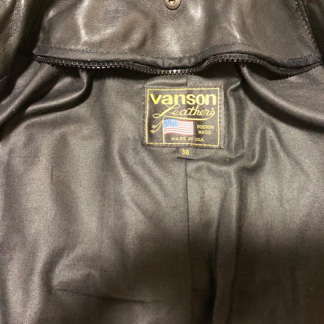 VANSON(バンソン)のバンソンシングルライダース38 メンズのジャケット/アウター(ライダースジャケット)の商品写真