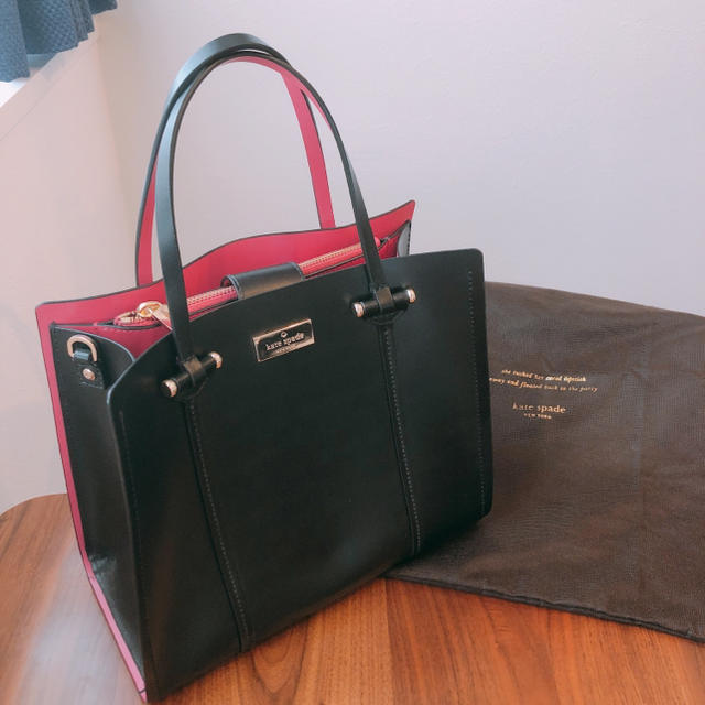 kate spade バイカラーハンドバッグ ショルダーバッグ