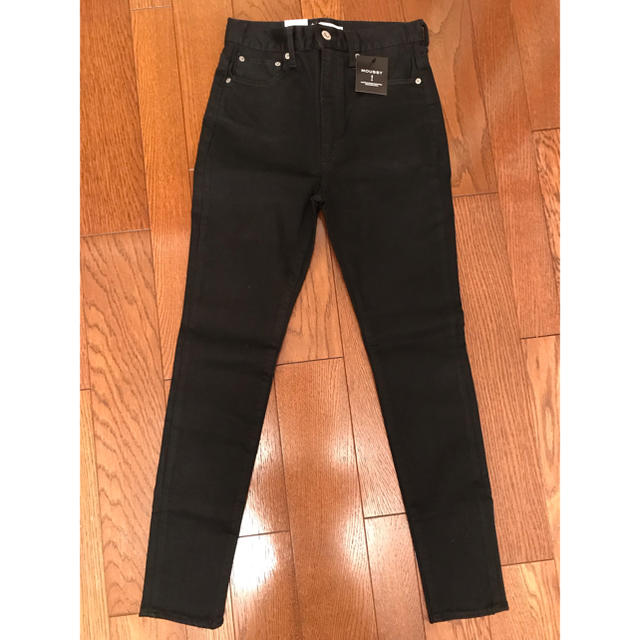 新品タグ付き:Moussy HW Rebirth Black Skinny 27 2