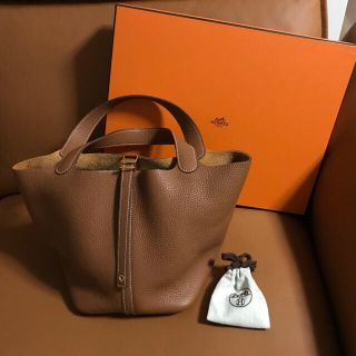 エルメス(Hermes)のレディ&パールのショップ様専用ですエルメス ピコタンロック MM 22 ゴールド(ハンドバッグ)