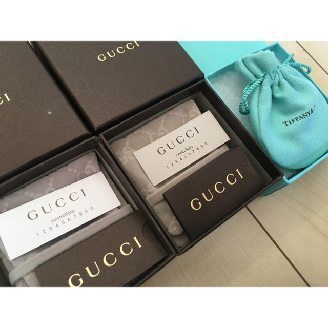 Gucci(グッチ)のGUCCI、Tiffany空箱3点 レディースのアクセサリー(その他)の商品写真