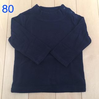 ユニクロ(UNIQLO)の新品 80サイズ ユニクロ フリースハイネックT長袖(シャツ/カットソー)