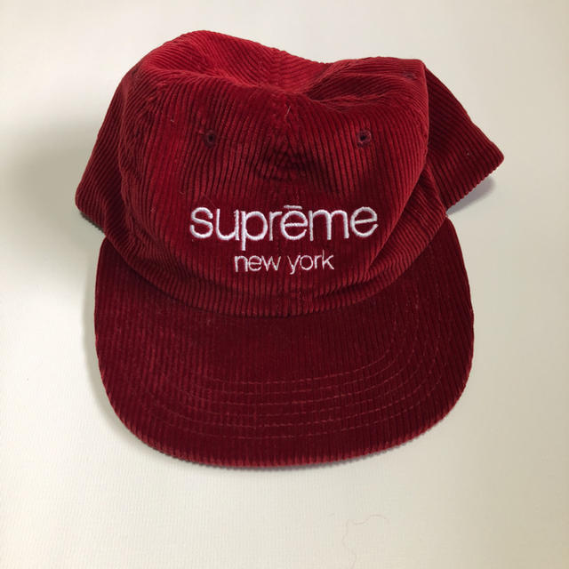 Supreme(シュプリーム)のsupreme cap キャップ レッド メンズの帽子(キャップ)の商品写真