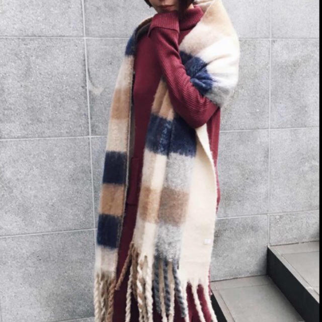 Ameri VINTAGE(アメリヴィンテージ)のCOZY CHECK STOLE レディースのファッション小物(マフラー/ショール)の商品写真