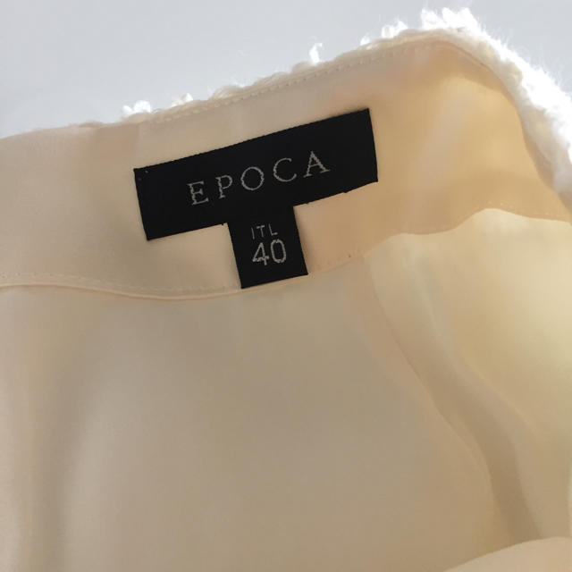 EPOCA(エポカ)のERINA様専用/エポカ スカート サイズ40 ホワイト レディースのスカート(ひざ丈スカート)の商品写真