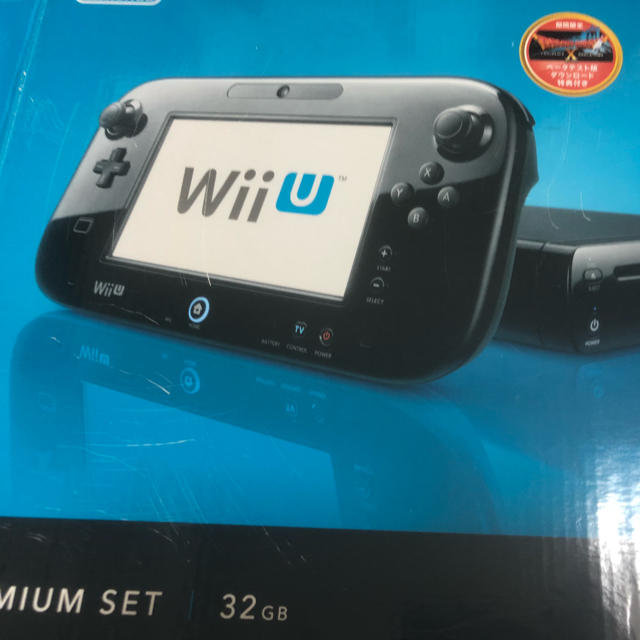 Wii U(ウィーユー)の新品未使用！WiiU黒生産終了！ エンタメ/ホビーのゲームソフト/ゲーム機本体(家庭用ゲーム機本体)の商品写真