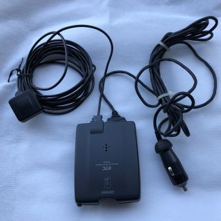 パナソニック(Panasonic)のETC車載器シガーソケット加工済&配線加工なしの2点セット(ETC)