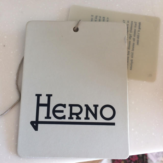 HERNO(ヘルノ)のヘルノグログランリボン異素材切り替えダウンロングコートモンクレールタトラス黒L レディースのジャケット/アウター(ダウンコート)の商品写真