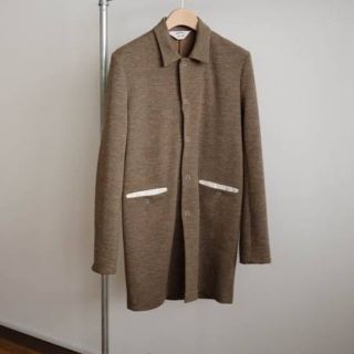 サンシー(SUNSEA)のsunsea 16aw micro thermal knit jacket(ステンカラーコート)