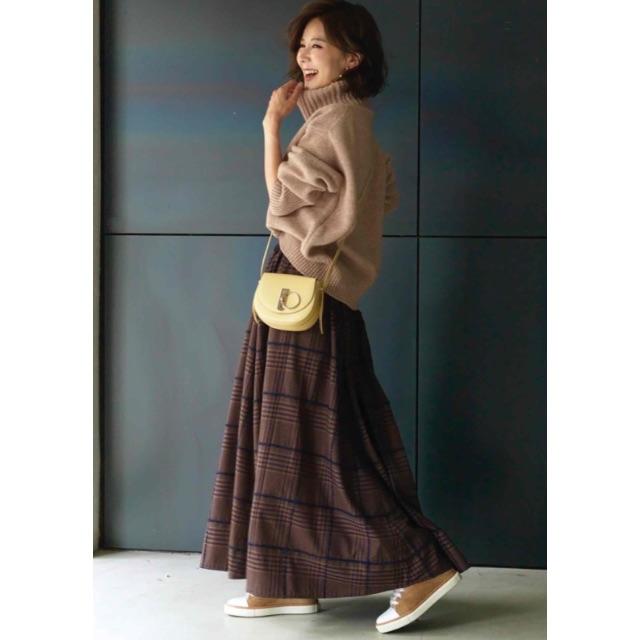 OBLIカラーハイネックニットオブリ カラーハイネックニット/レッド | TOPS | OBLI