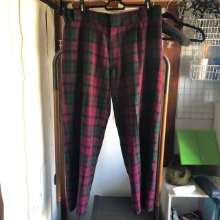 コムデギャルソン(COMME des GARCONS)のgosha rubchinskiy 18ss check pants(スラックス)