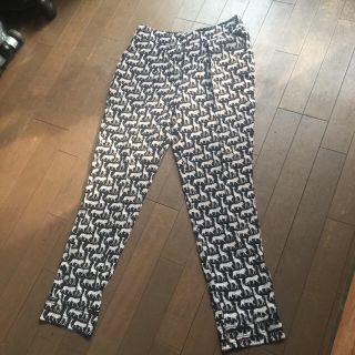 ダイアンフォンファステンバーグ(DIANE von FURSTENBERG)のDIANE  動物柄 シルクパンツ(カジュアルパンツ)