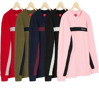 シュプリーム(Supreme)のだっきー様専用 Panel Stripe Waffle Thermal(Tシャツ/カットソー(七分/長袖))