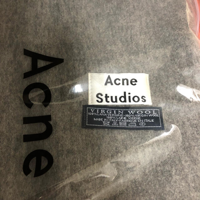 acne studios マフラー ダークグレー