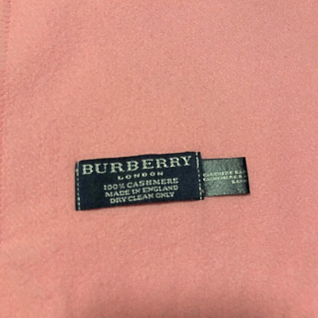 BURBERRY(バーバリー)のバーバリーマフラー ピンク レディースのファッション小物(マフラー/ショール)の商品写真