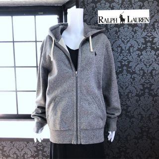 ラルフローレン(Ralph Lauren)のラルフローレン ◆ 裏起毛 グレー フード パーカー オーバーサイズ(パーカー)