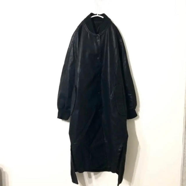 COMME des GARCONS - ビッグシルエット フェイクレザーコート チャイナ