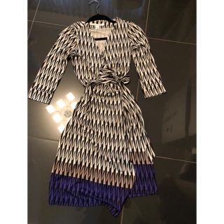 ダイアンフォンファステンバーグ(DIANE von FURSTENBERG)のDF ラップワンピース(ひざ丈ワンピース)