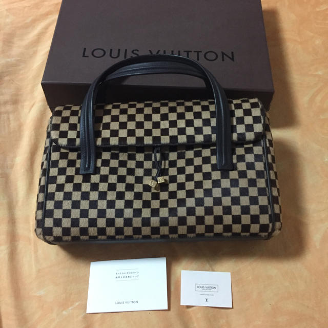 ルイヴィトン ハラコ LOUISVUITTON  ダミエソバージュ  ライオン