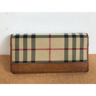 バーバリー(BURBERRY)のバーバリー レザー 長財布(長財布)