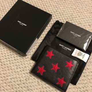 サンローラン(Saint Laurent)の新品！SAINT LAURENT レッドスターウォレット(折り財布)