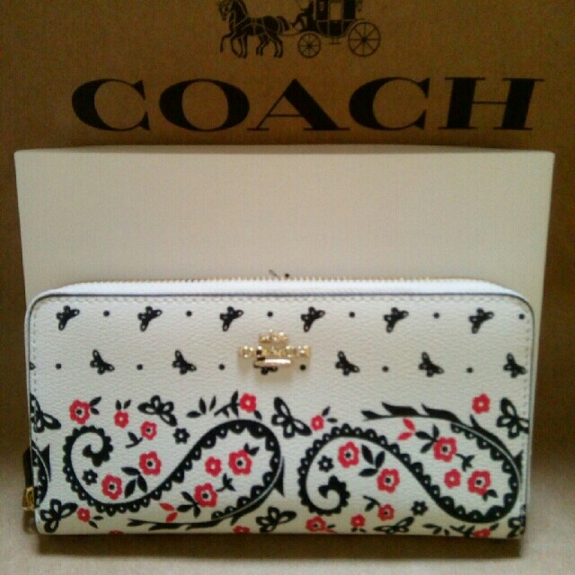 COACH(コーチ)の新品  COACH  コーチ  バンダナ バタフライ 長財布 メンズのファッション小物(長財布)の商品写真