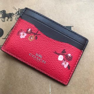 コーチ(COACH)の新品COACH カードケース 花柄(名刺入れ/定期入れ)