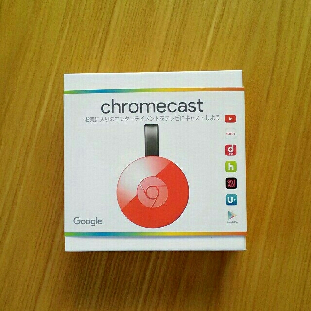 Google Chromecast　クロームキャスト　赤 スマホ/家電/カメラのテレビ/映像機器(映像用ケーブル)の商品写真