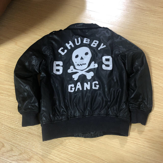 CHUBBYGANG(チャビーギャング)のチャビーギャングライダース風ジャケット キッズ/ベビー/マタニティのキッズ服男の子用(90cm~)(ジャケット/上着)の商品写真