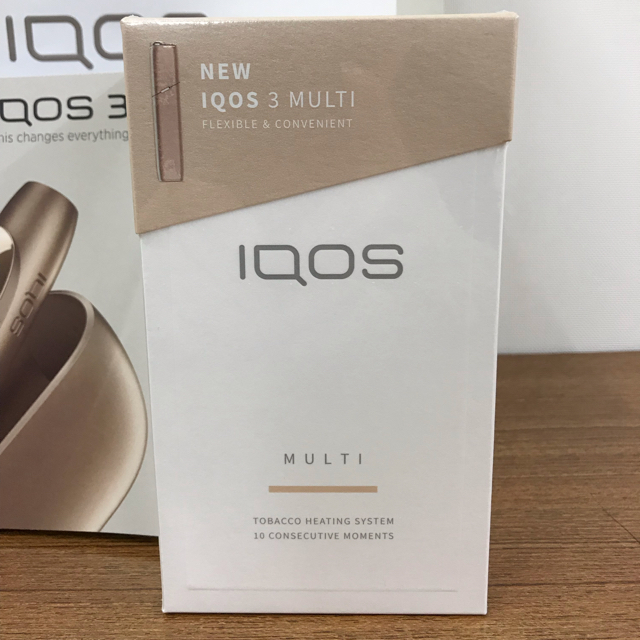 IQOS(アイコス)の11/21 購入 IQOS 3 MULTI ブリリアントゴールド 登録解除済み メンズのファッション小物(タバコグッズ)の商品写真