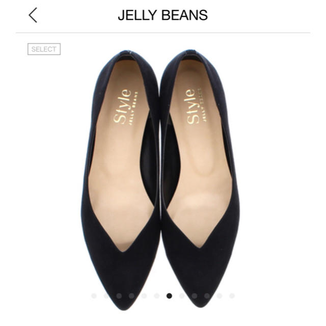 JELLY BEANS(ジェリービーンズ)のジェリービーンズ 黒パンプス 25センチ レディースの靴/シューズ(ハイヒール/パンプス)の商品写真