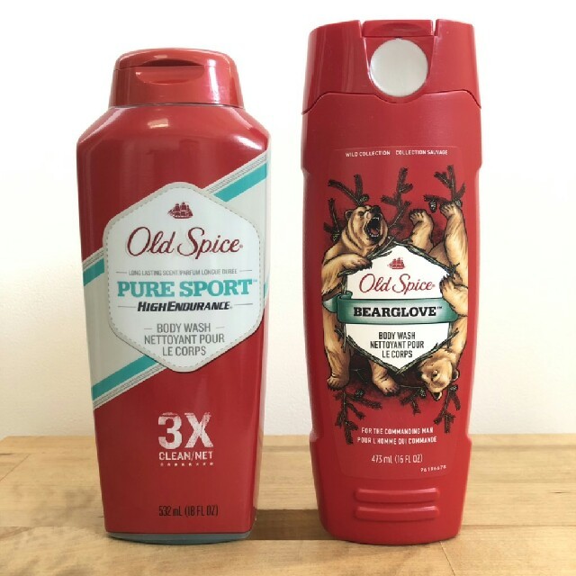 OLD SPICE Pure Sport&Bearglove 2bottle コスメ/美容のボディケア(ボディソープ/石鹸)の商品写真