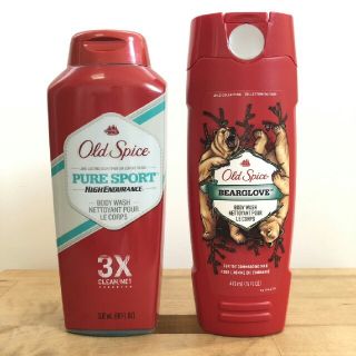 OLD SPICE Pure Sport&Bearglove 2bottle(ボディソープ/石鹸)