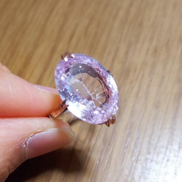 K18？  桜色 ヴィンテージリング レディースのアクセサリー(リング(指輪))の商品写真