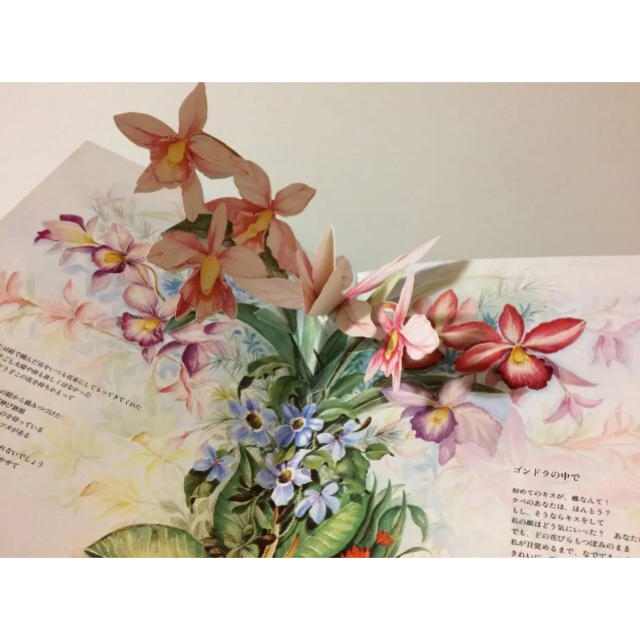 しかけ絵本 花の神殿 ポップアップ 押し花 シール グリーティングカードの通販 By Tenpa ラクマ